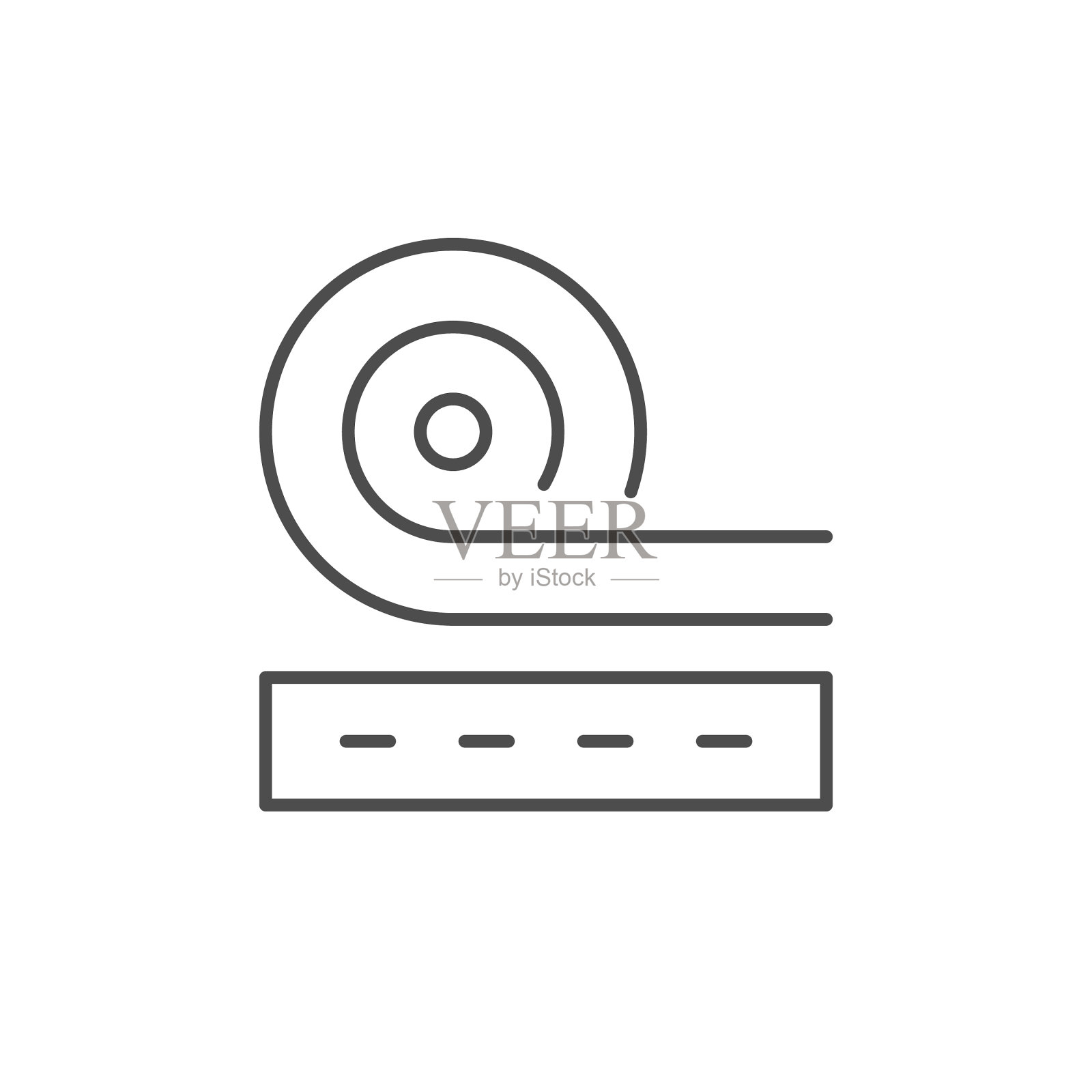 绝缘辊线轮廓图标图标素材