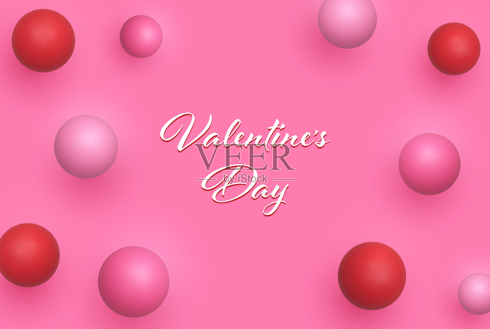 具有动态三维球体的抽象背景插画图片素材