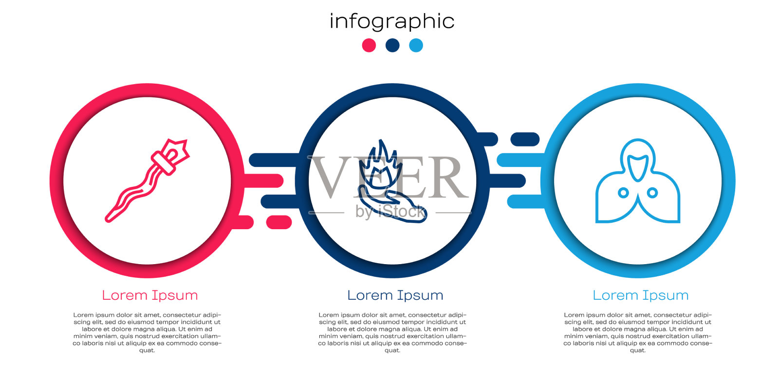 Set line魔法杖手握火和斗篷插画图片素材