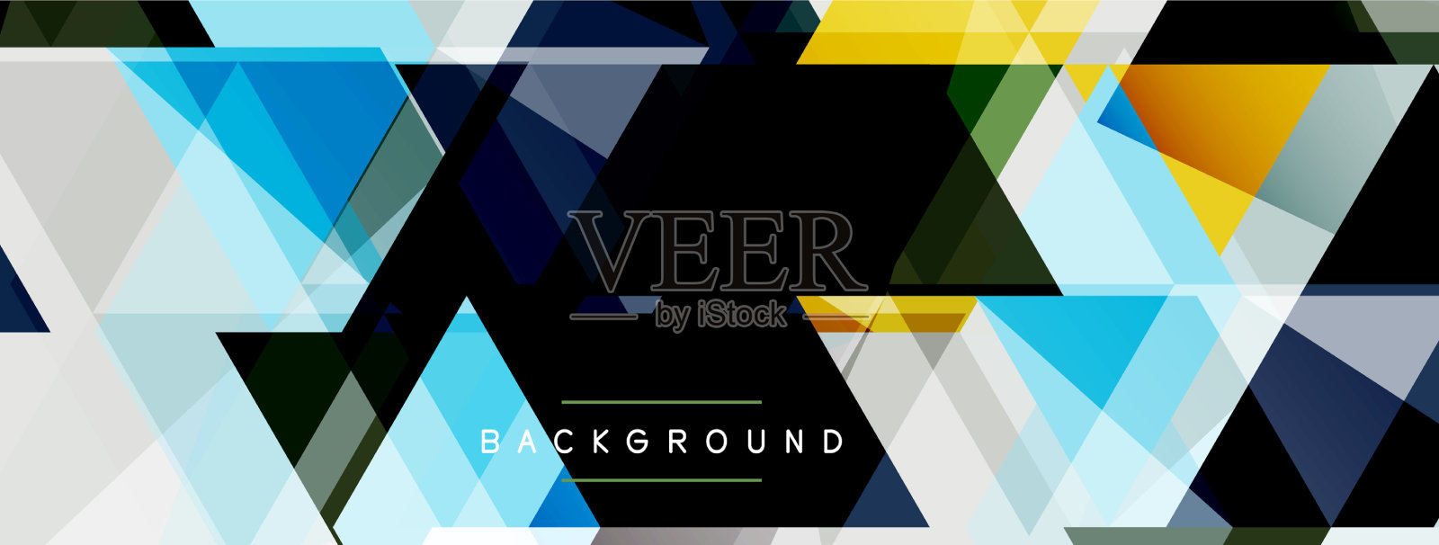 色彩三角形构成几何抽象插画图片素材