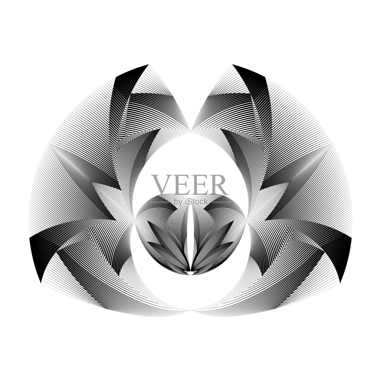 RGB抽象花背景插画图片素材