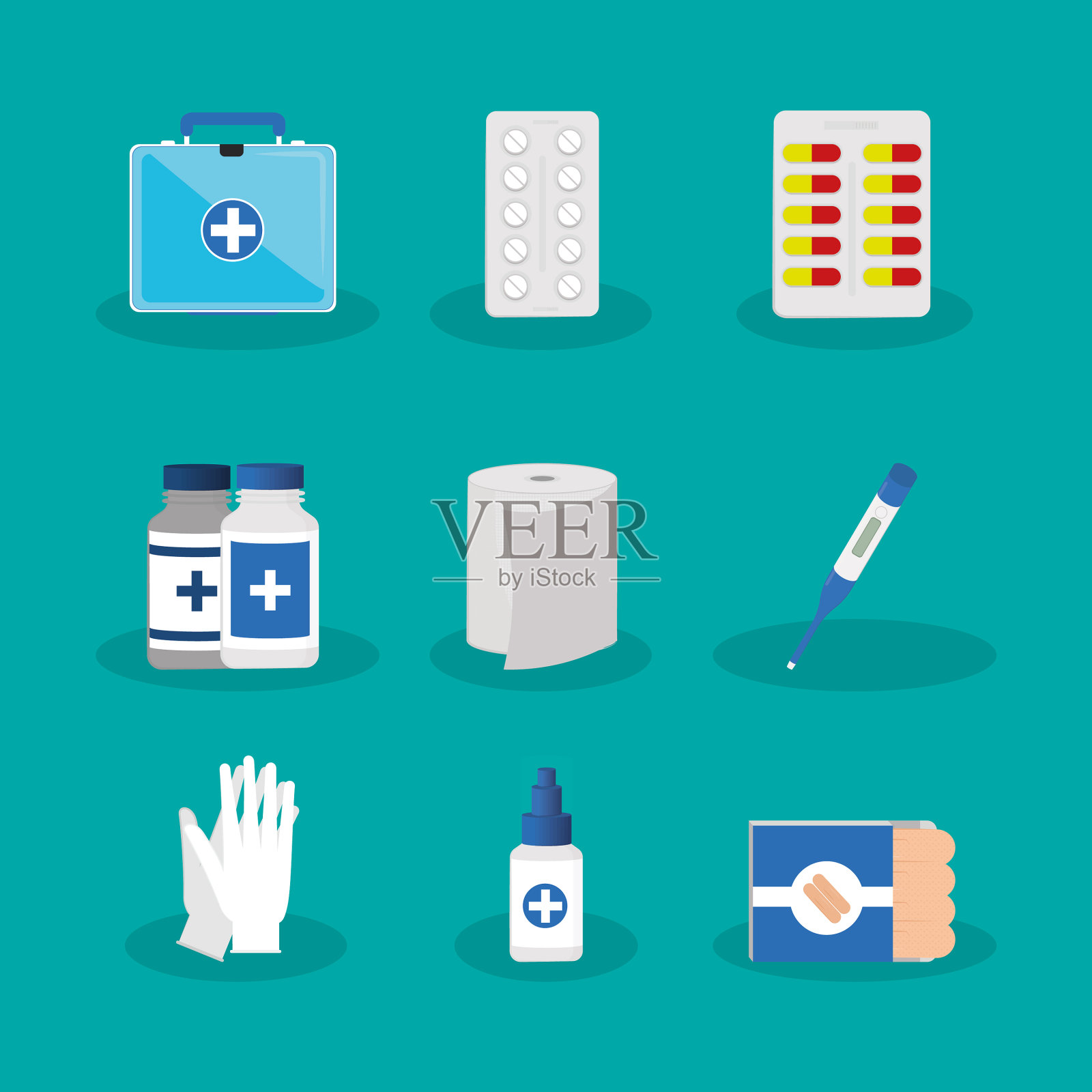 急救箱插画图片素材