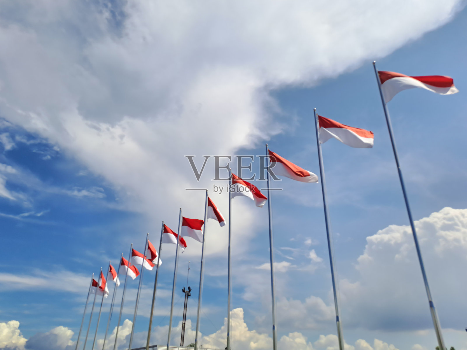 印尼国旗照片摄影图片