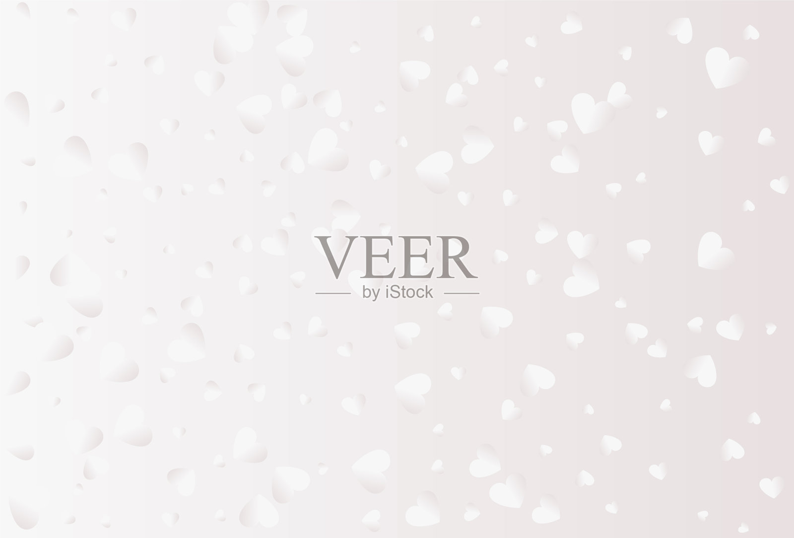 情人节的心孤立在白色背景插画图片素材