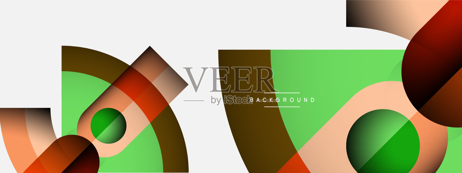 几何抽象背景圆形状插画图片素材