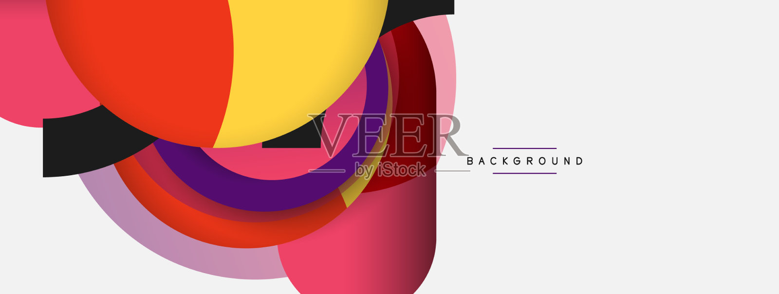 圆形和圆形形状抽象背景插画图片素材