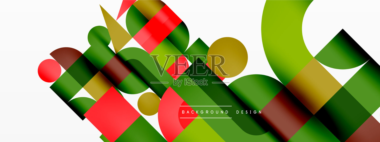 最小几何抽象背景圆插画图片素材