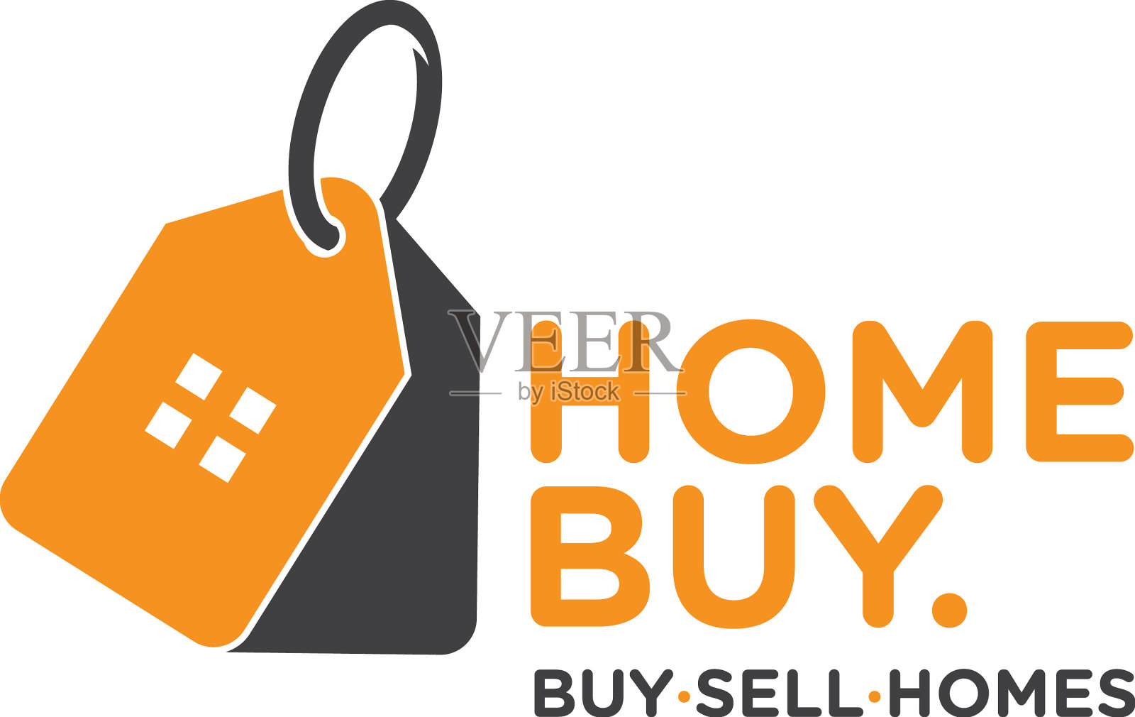 Home buy logo概念插画图片素材
