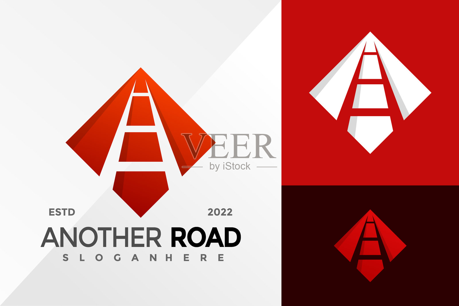 信一路企业标志设计插画图片素材