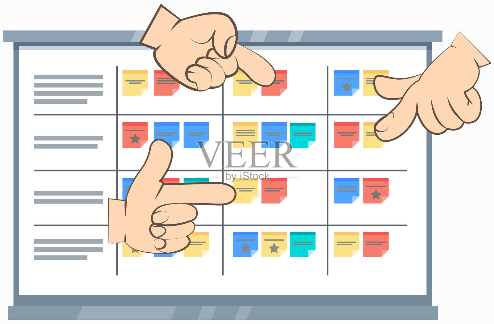 业务操作计划和调度插画图片素材