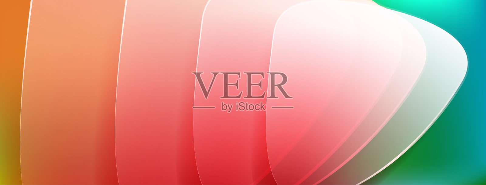 半透明形状的抽象背景插画图片素材