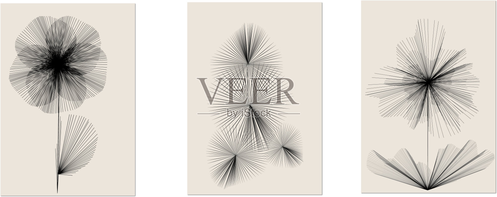 摘要花2插画图片素材