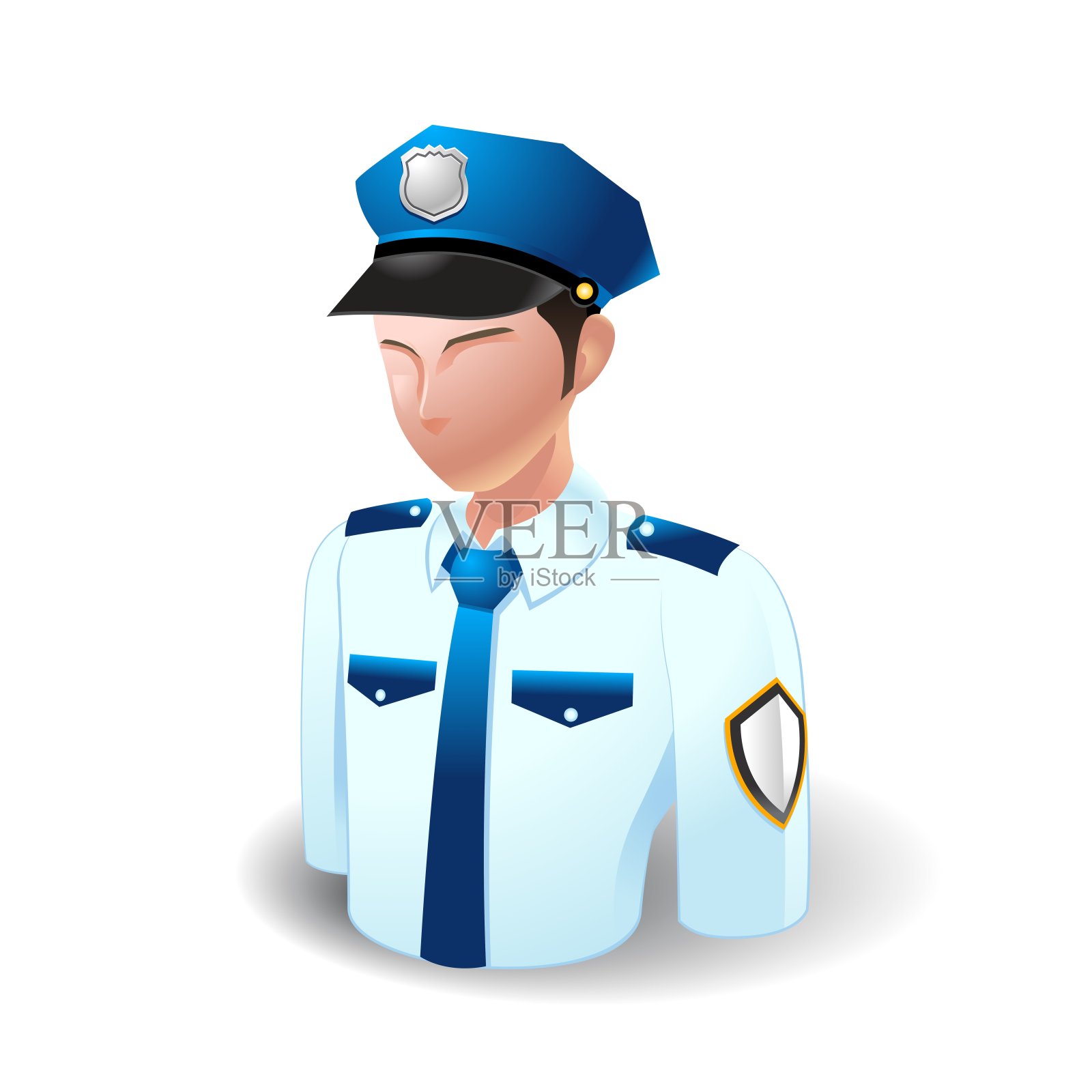 警察,人们图标插画图片素材
