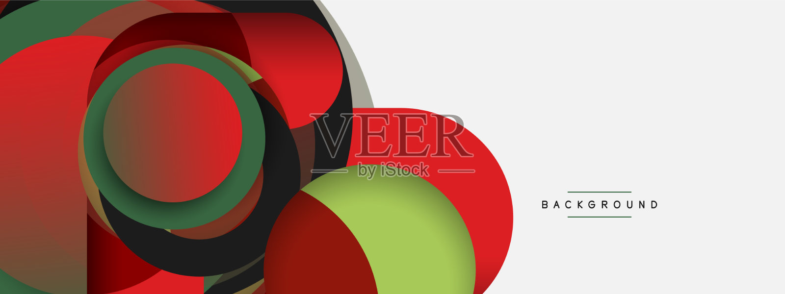 圆形和圆形形状抽象背景插画图片素材