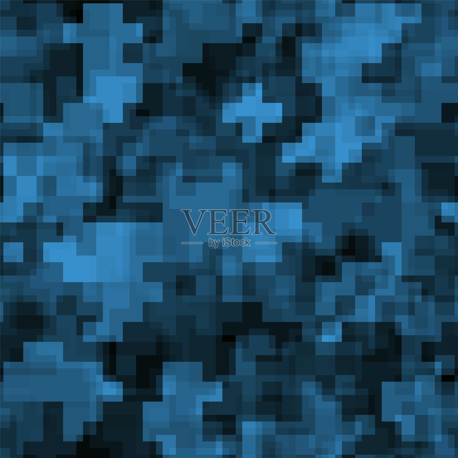 数码迷彩无缝图案军用插画图片素材