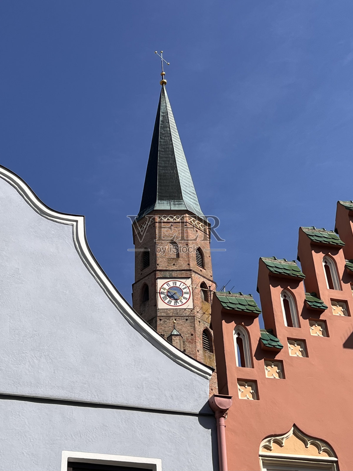 巴伐利亚的丁戈芬下巴伐利亚德国南部圣圣约翰教堂照片摄影图片