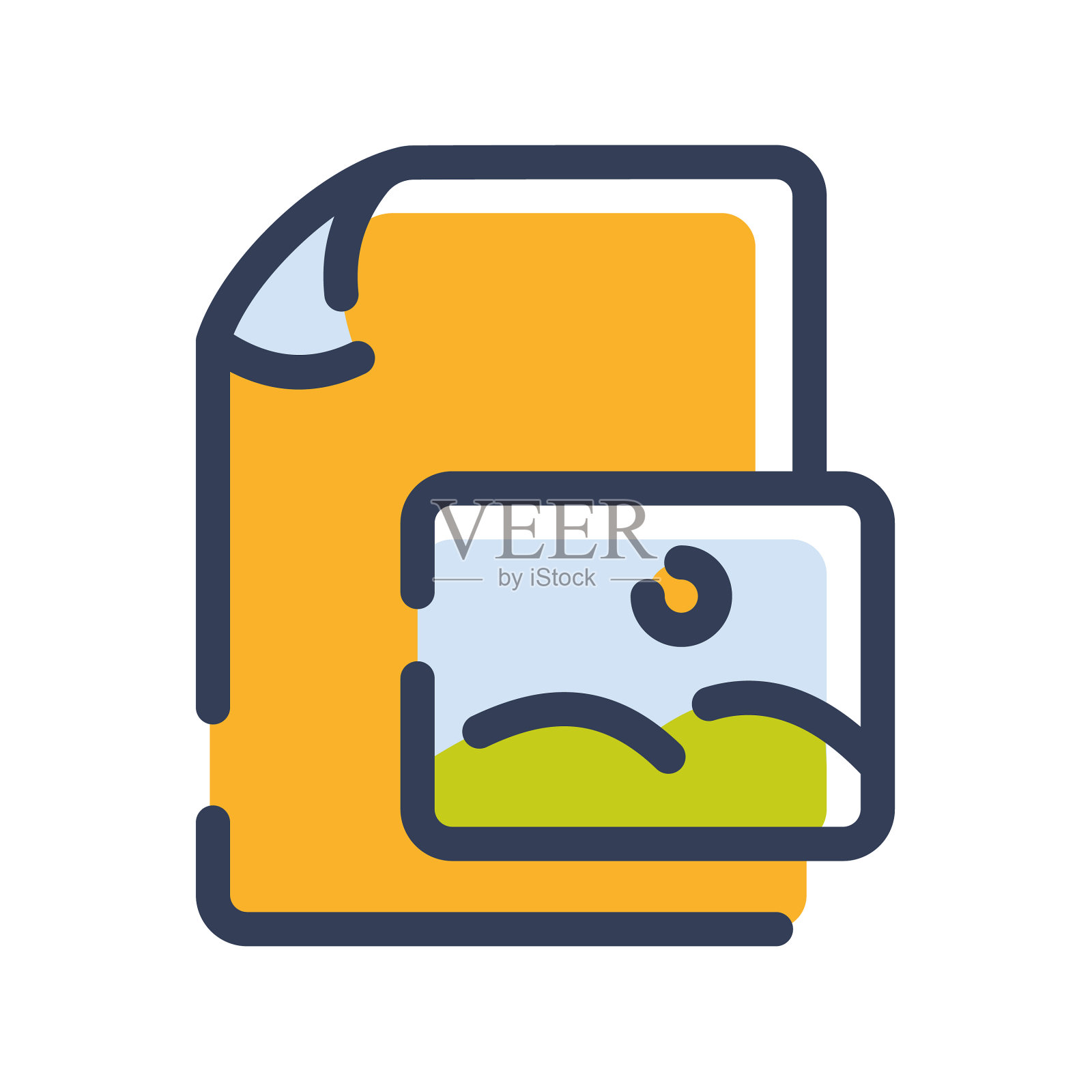 图像文件文件纸页图片单图标素材