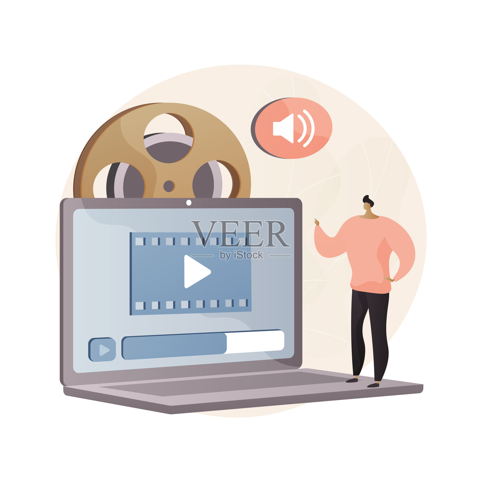 视频设计抽象概念设计元素图片