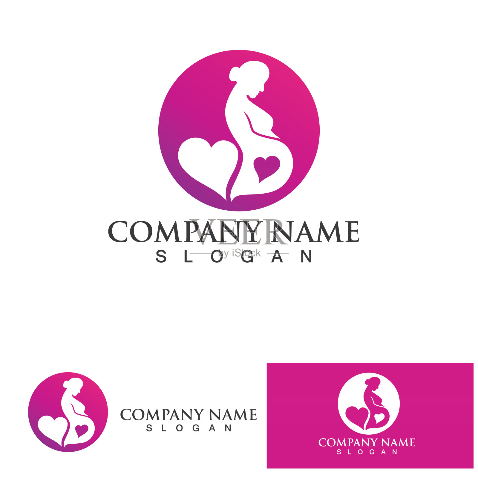 怀孕模板矢量图标插画图片素材