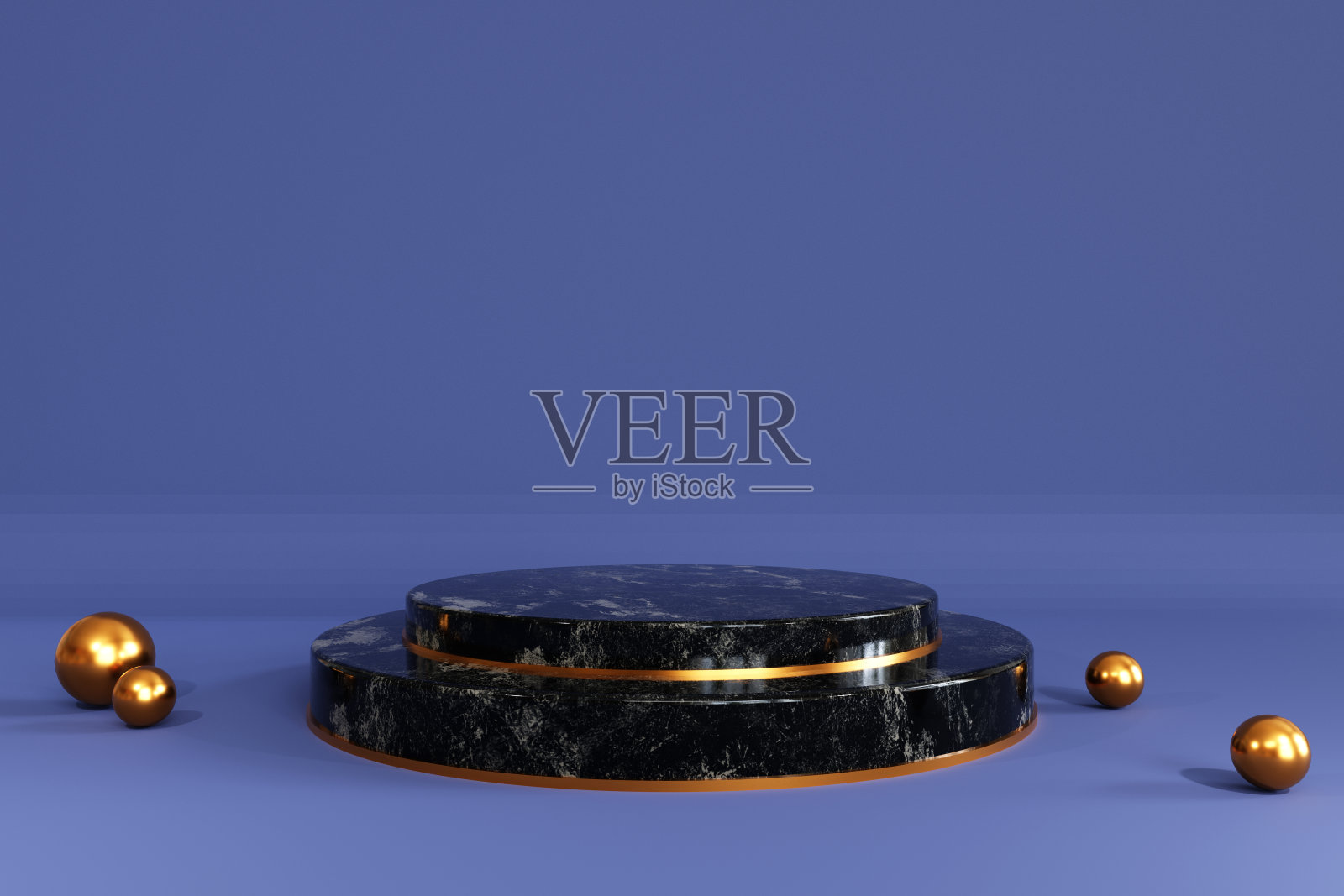 3D渲染，平台底座或平台在空白空间背景最小，3D产品模型，产品演示，3D渲染几何形状设计。照片摄影图片