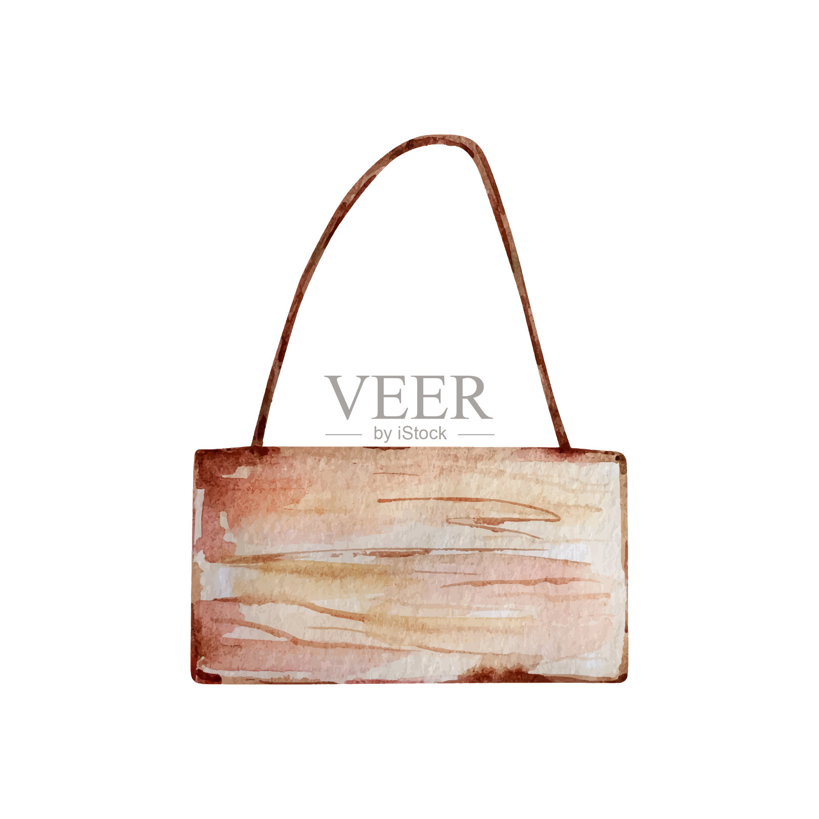 冬季圣诞木板插画图片素材