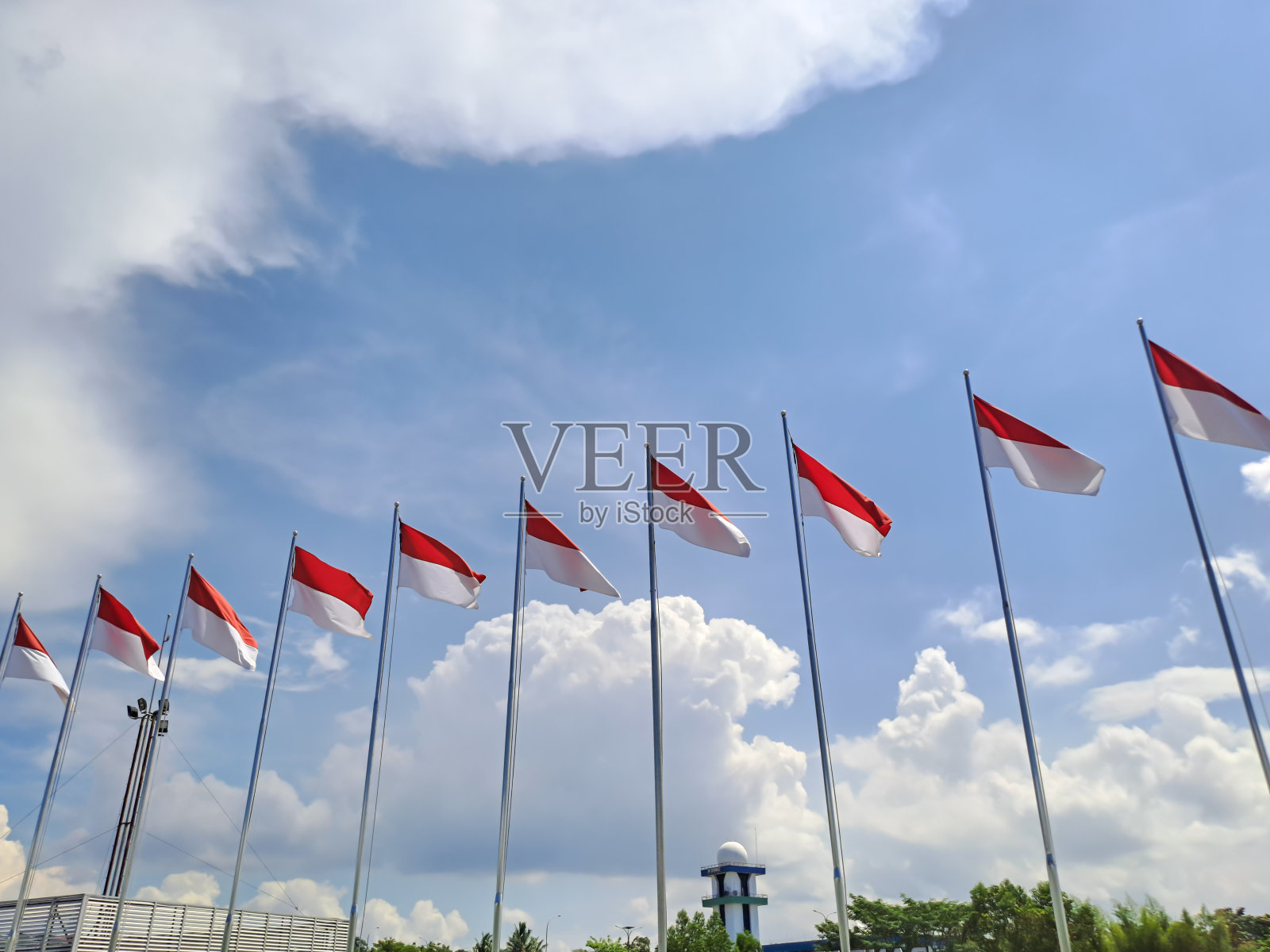 印尼国旗照片摄影图片