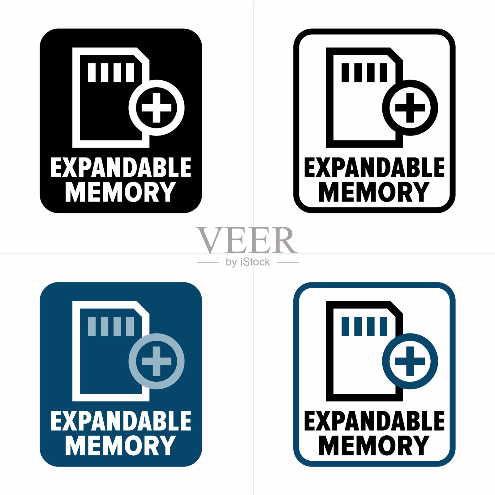 可扩展内存信息符号图标素材