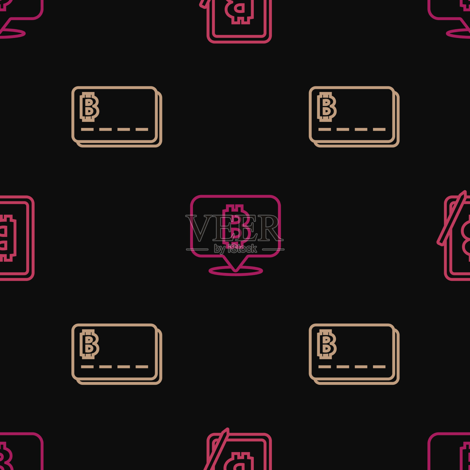 设置线挖比特币从平板电脑信用卡图标素材