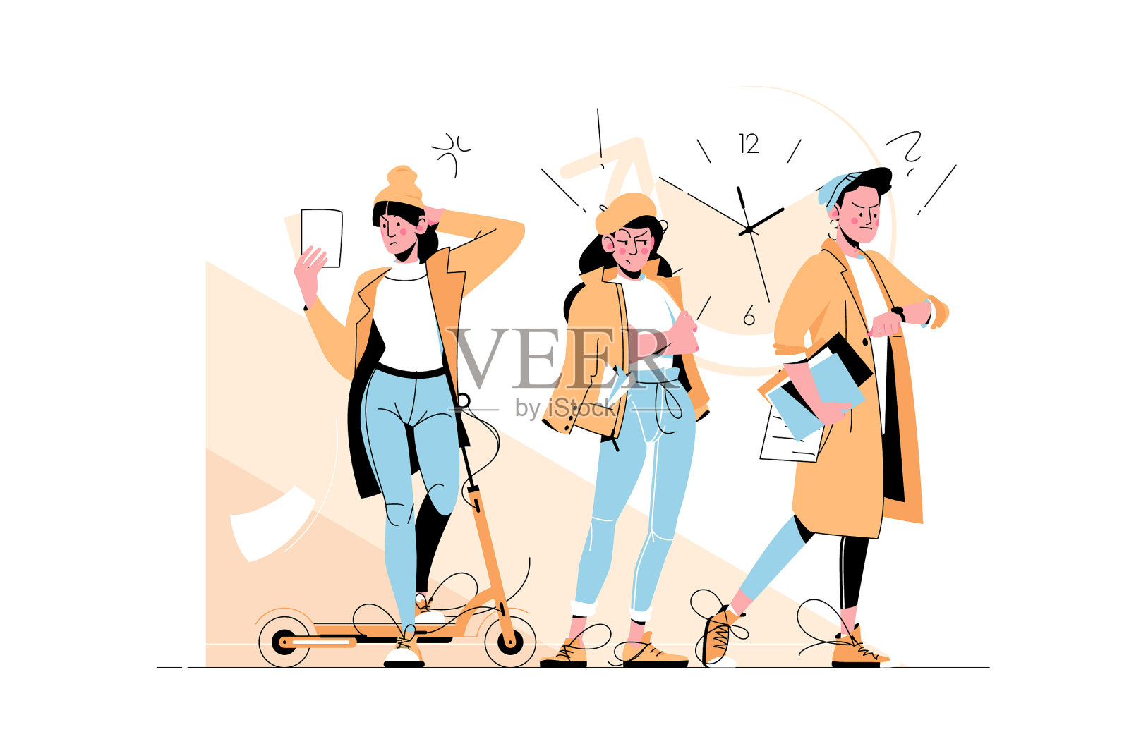 排队的人设计元素图片