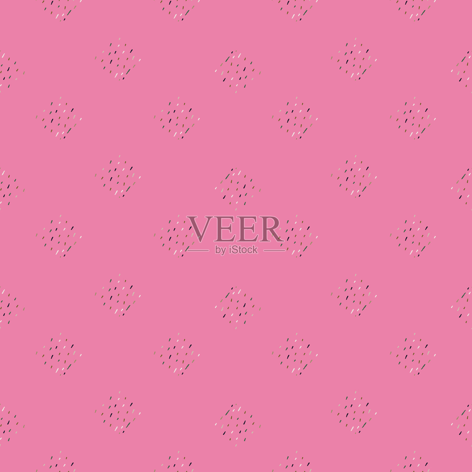 复古破折号无缝模式极简主义插画图片素材