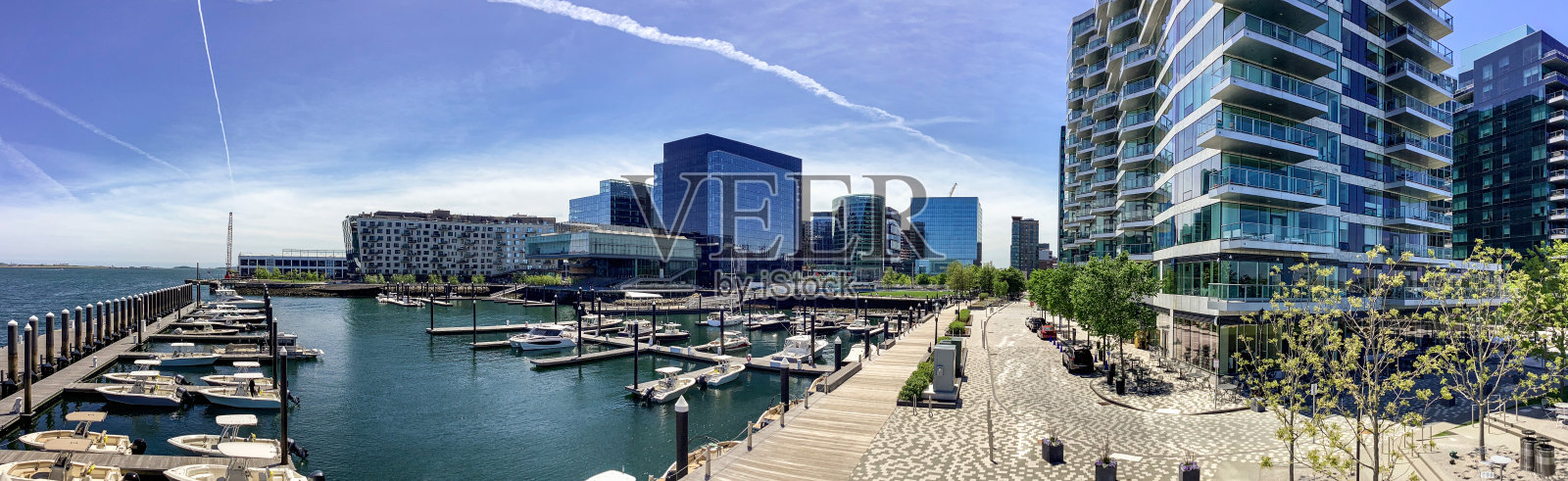 马萨诸塞州波士顿，南波士顿社区的海港/创新区照片摄影图片