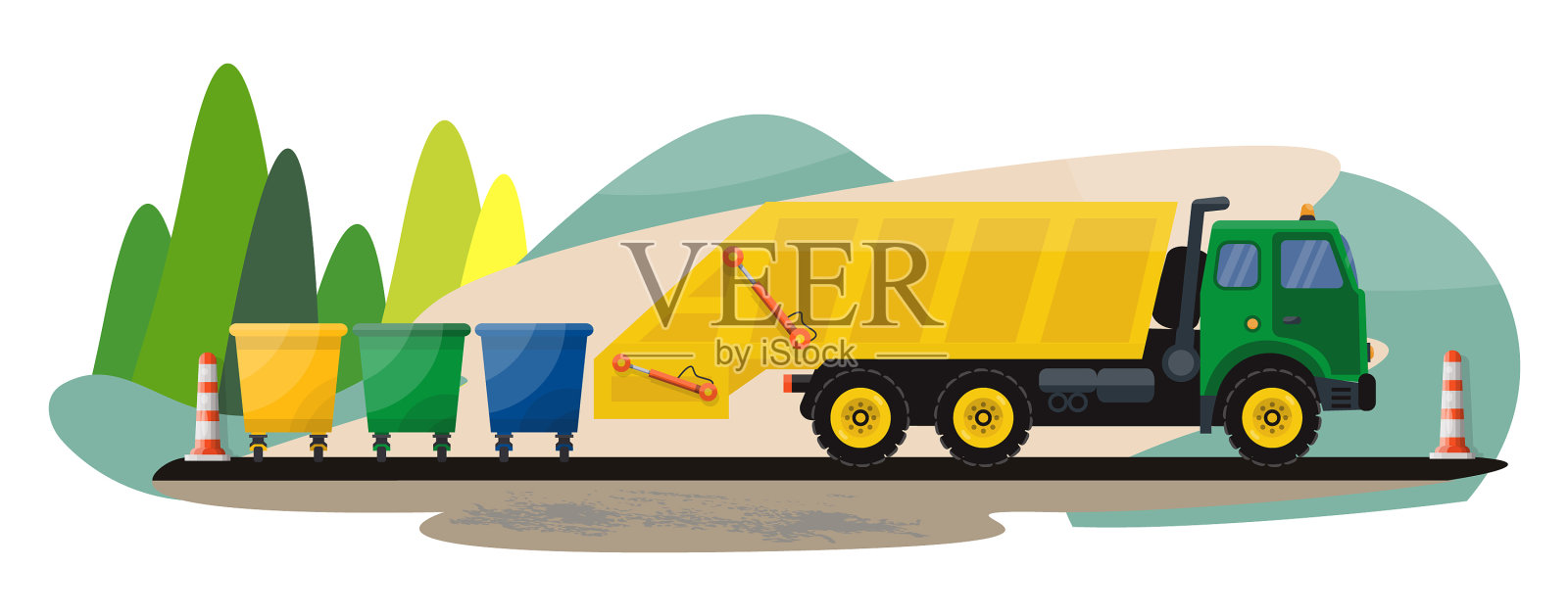 垃圾回收服务设计元素图片