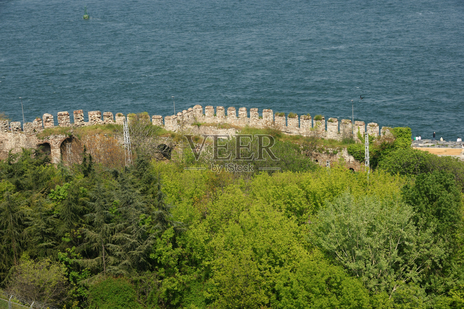 İstanbul拜占庭墙照片摄影图片