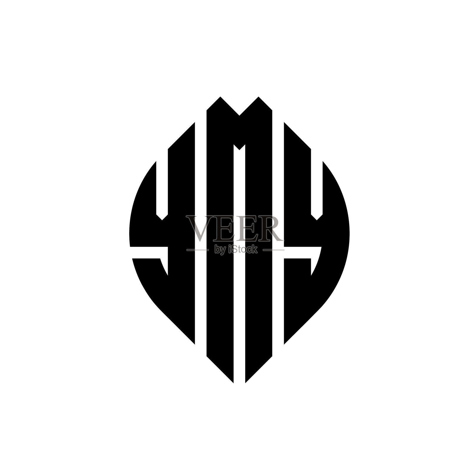 Ymy圆字母logo设计用圆和插画图片素材