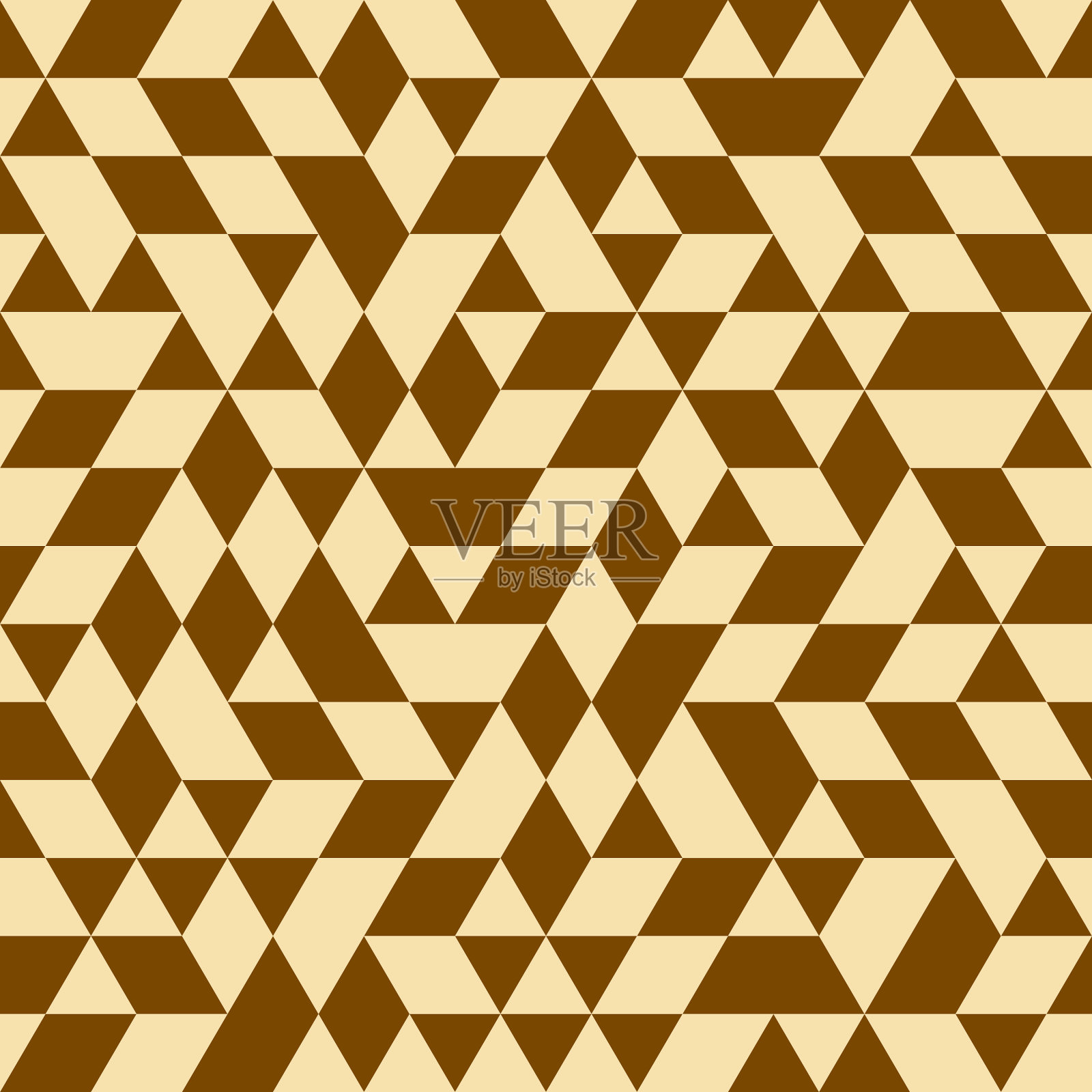 几何无缝图案与抽象插画图片素材