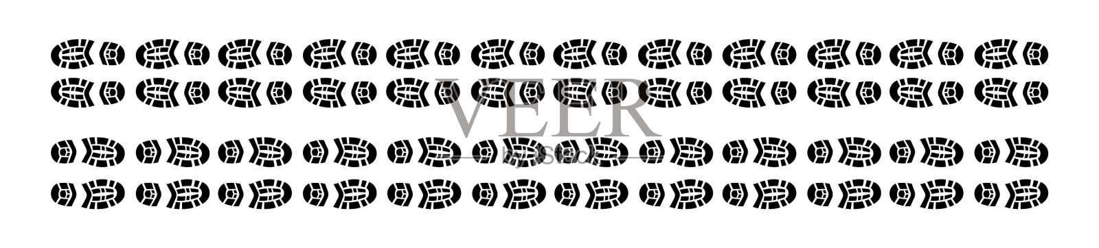 鞋径轨道图标平集插画图片素材