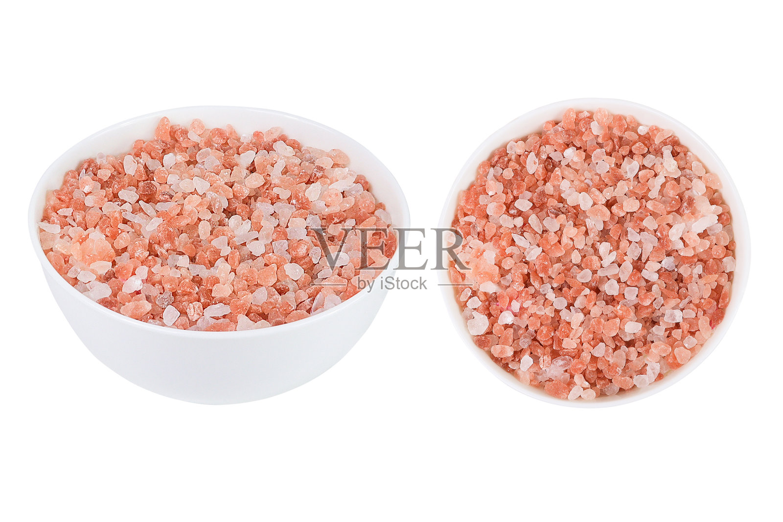 喜马拉雅盐孤立的白色背景照片摄影图片