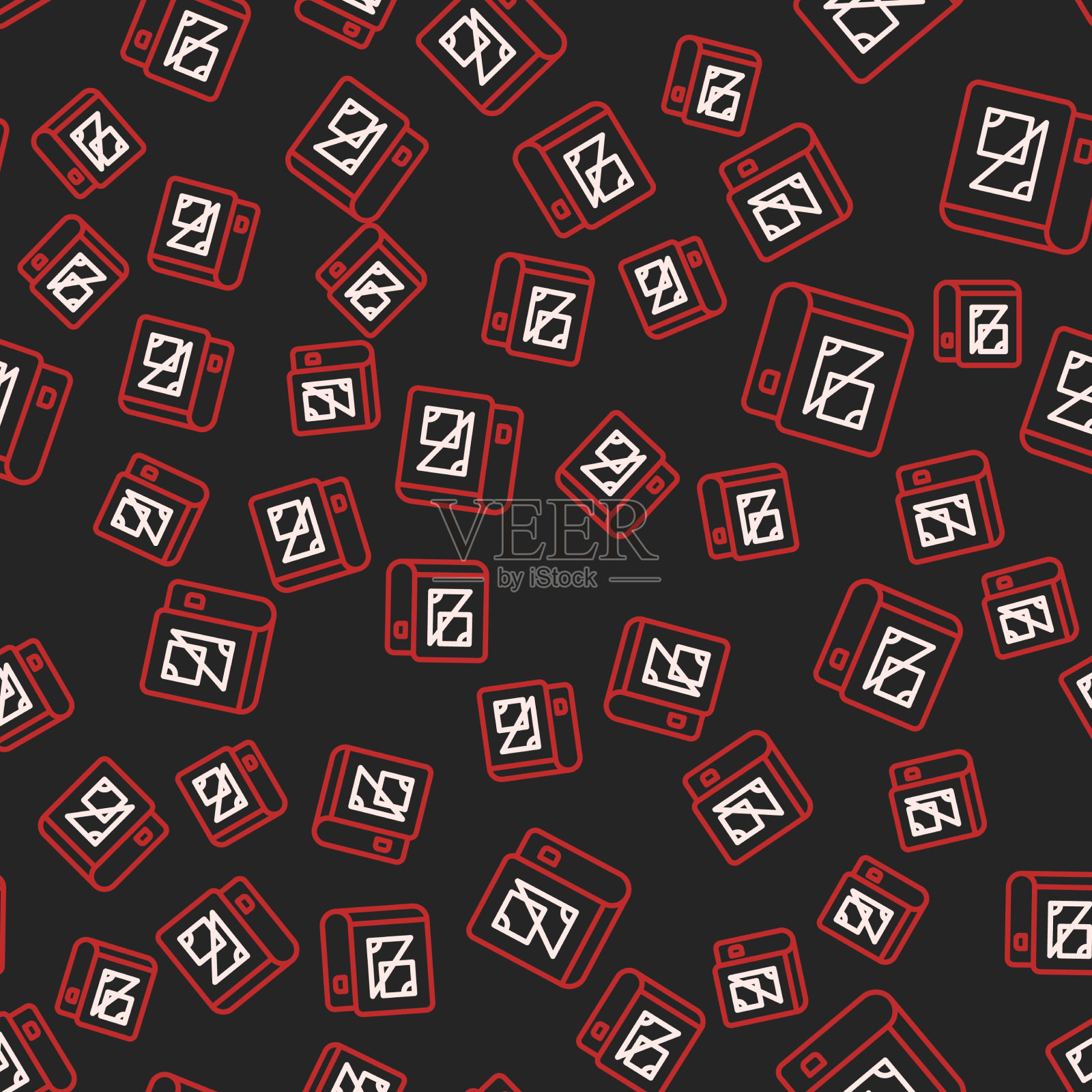 线书关于几何图标隔离无缝插画图片素材