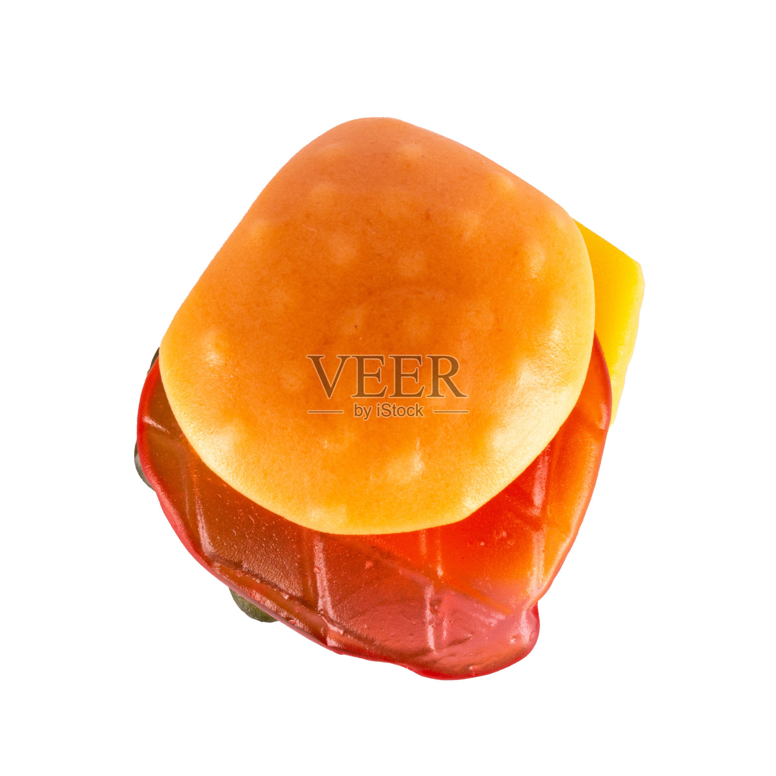 汉堡果冻孤立在白色背景照片摄影图片