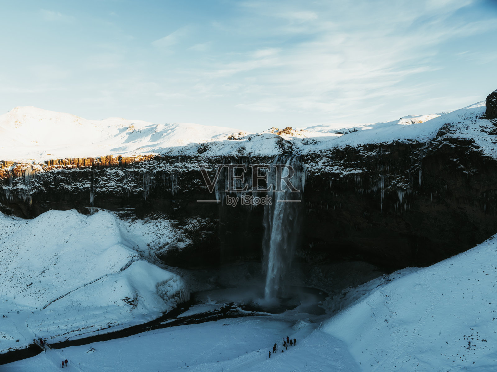 瀑布、冰岛照片摄影图片
