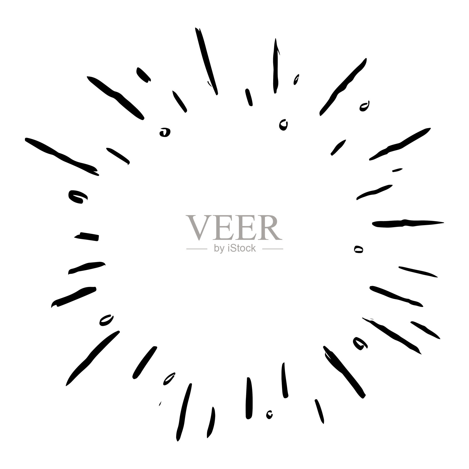 星爆，日爆手绘。设计元素烟火黑射线。漫画爆炸效果。辐射,辐射线插画图片素材