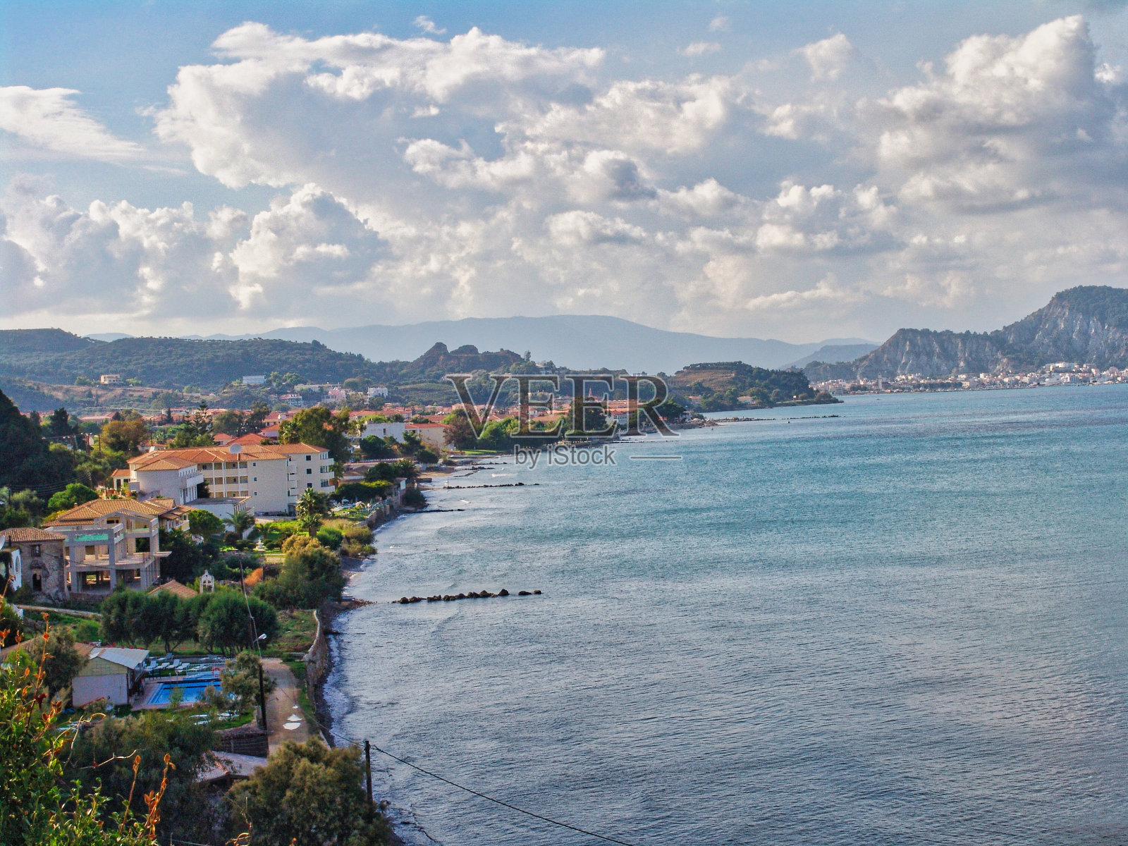 希腊扎金索斯岛的阿加西照片摄影图片