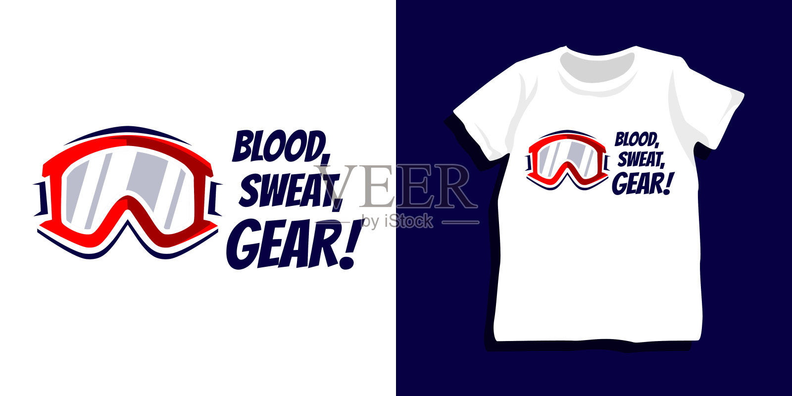 摩托车越野插图t恤设计插画图片素材