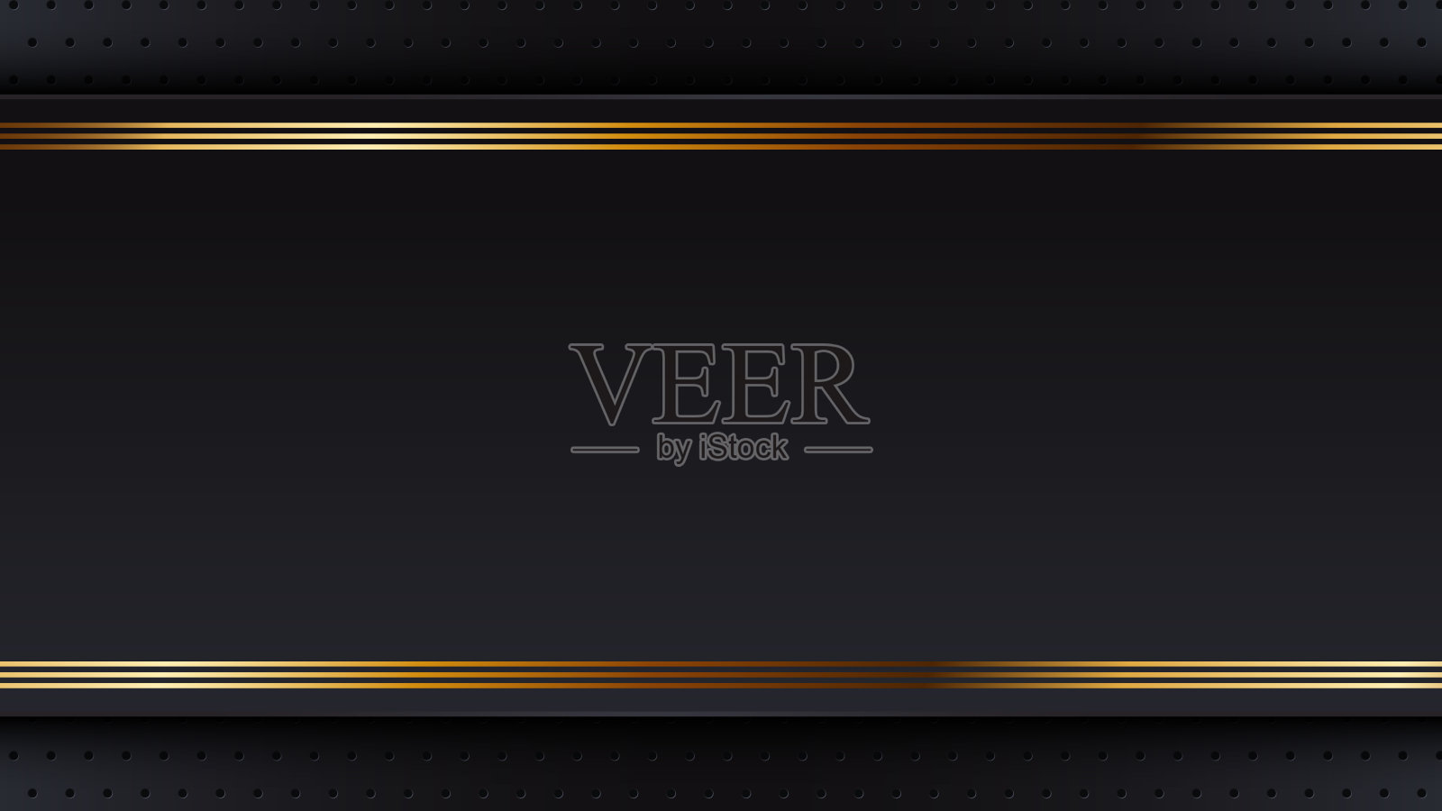 黑色抽象奢华金属背景配合孔洞闪闪发光，平面设计元素装饰。用于墙纸、卡片、演示文稿、海报。向量EPS 10。插画图片素材