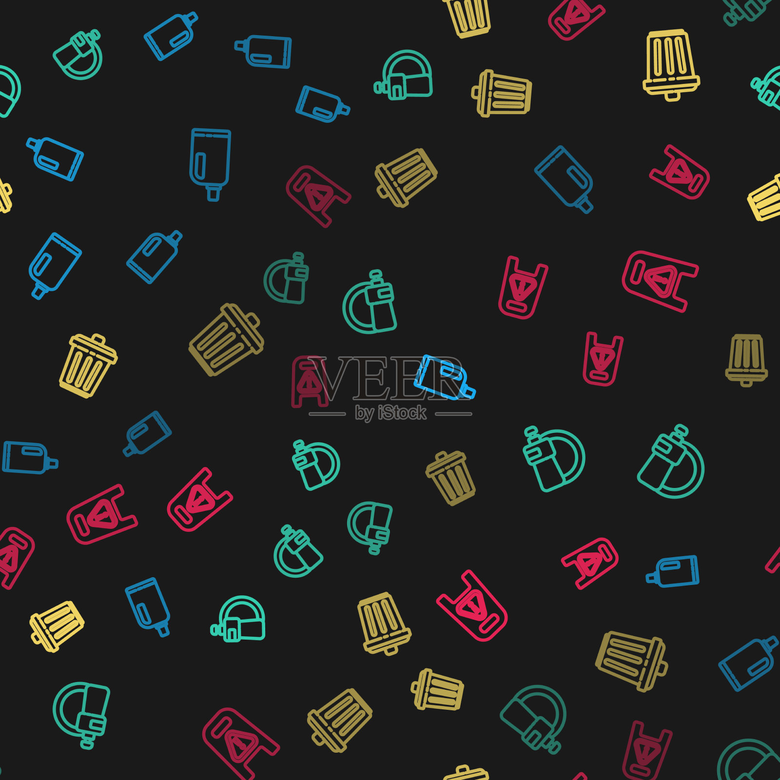 设定线织物柔顺剂洗洁精图标素材