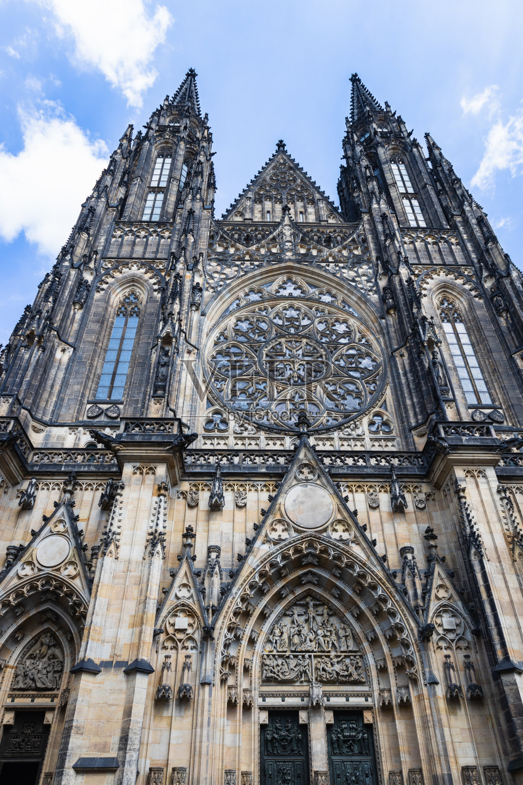 捷克布拉格的圣维图斯大教堂照片摄影图片