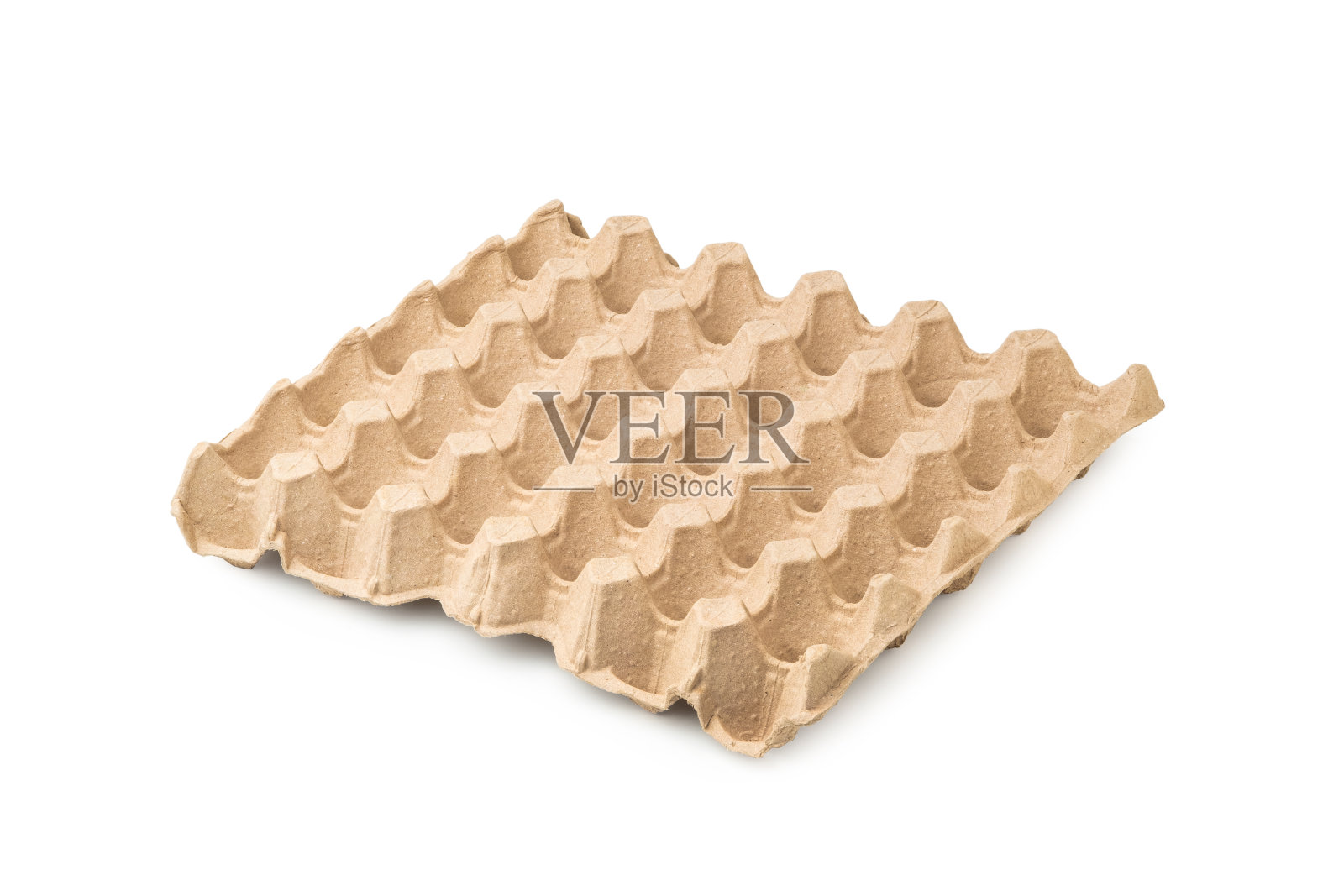 空蛋盘纸，再生纸，纸浆蛋盒照片摄影图片