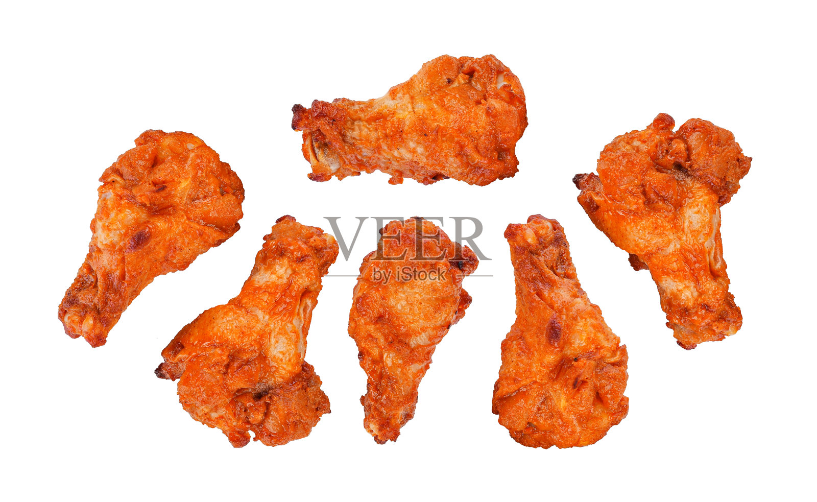 叉烧鸡腿孤立上白照片摄影图片