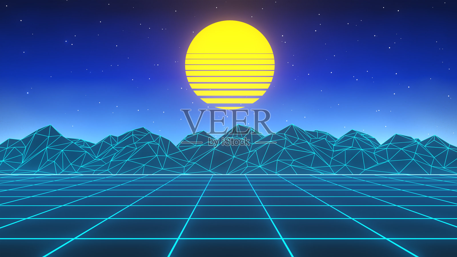 Synthwave背景照片摄影图片