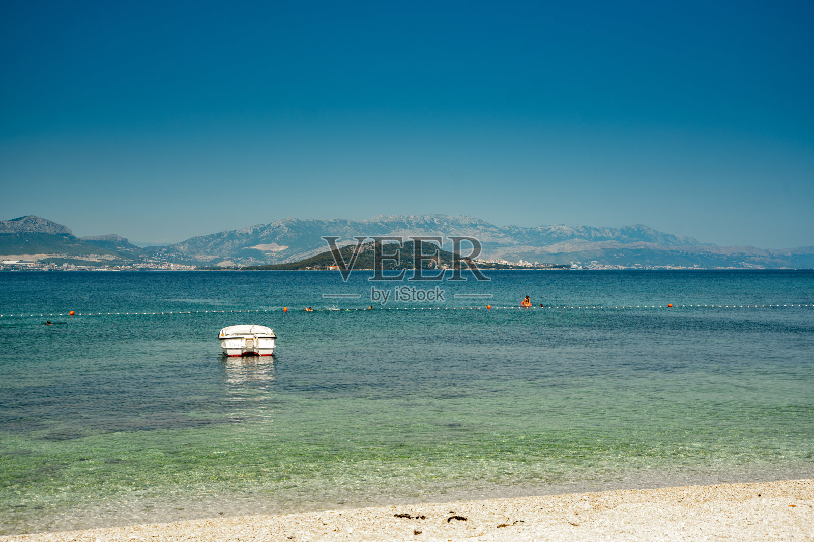 克罗地亚夏天的海景照片摄影图片